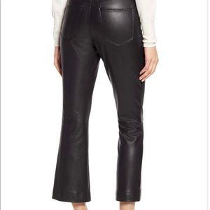 Halogen Atlantic Pacific Faux Leather Crop Flare Pant